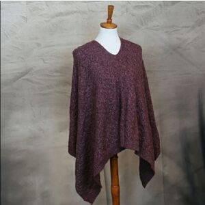 J. Jill knit poncho. Magenta color. One size